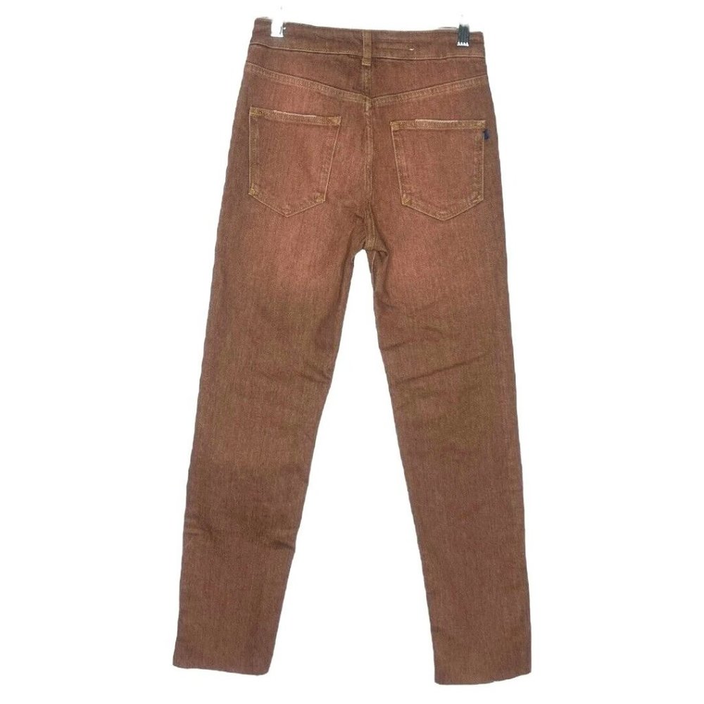 Anthropologie Pilcro  Jeans Womens 4 26" The Vintage Straight Brown Busted Knees - Picture 2 of 10